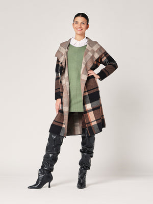 Cardigan a quadretti