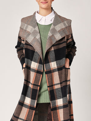 Cardigan a quadretti