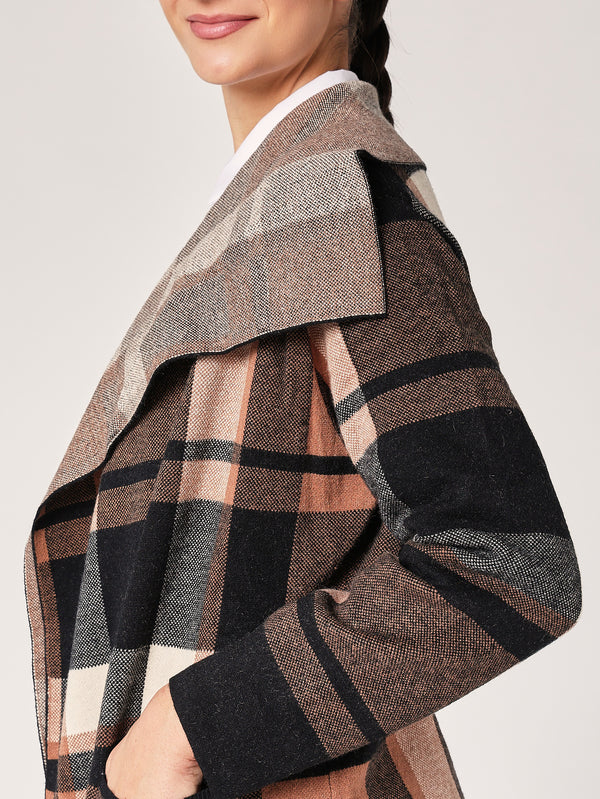 Cardigan a quadretti