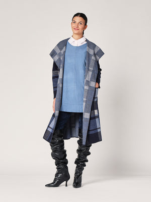 Cardigan a quadretti