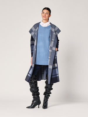 Cardigan a quadretti