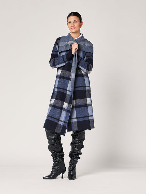 Cardigan a quadretti