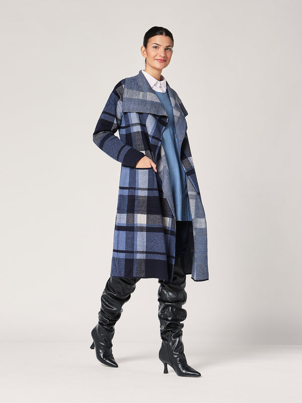 Cardigan a quadretti