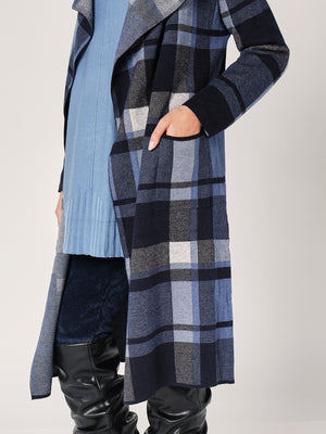 Cardigan a quadretti