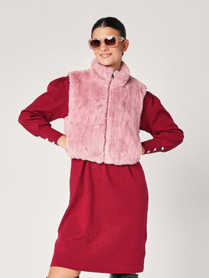 Gilet pelliccia corto