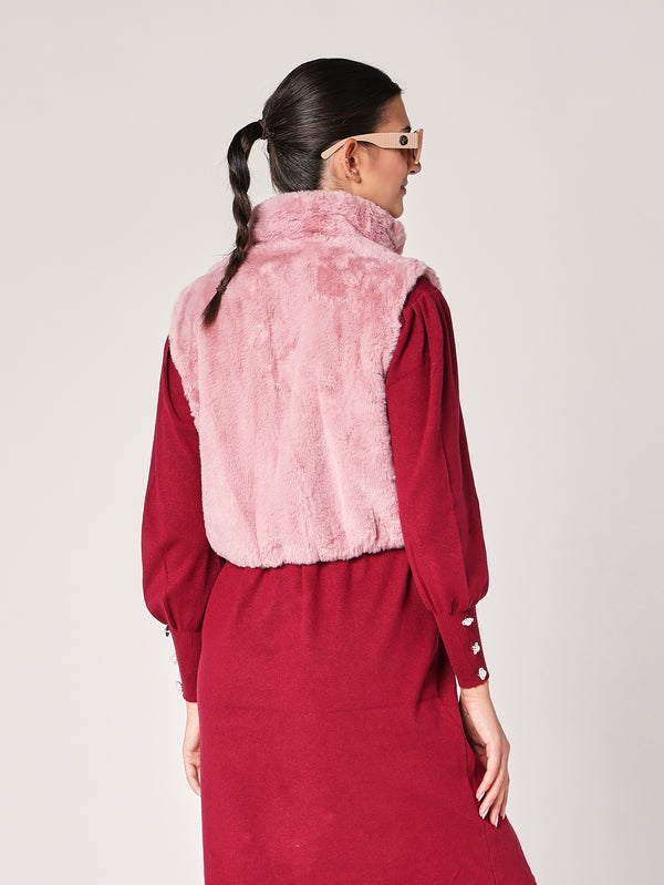 Gilet pelliccia corto