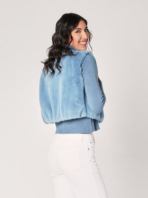Gilet pelliccia corto