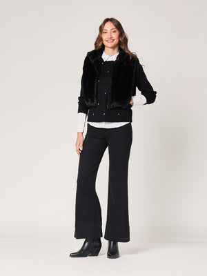 Gilet pelliccia corto