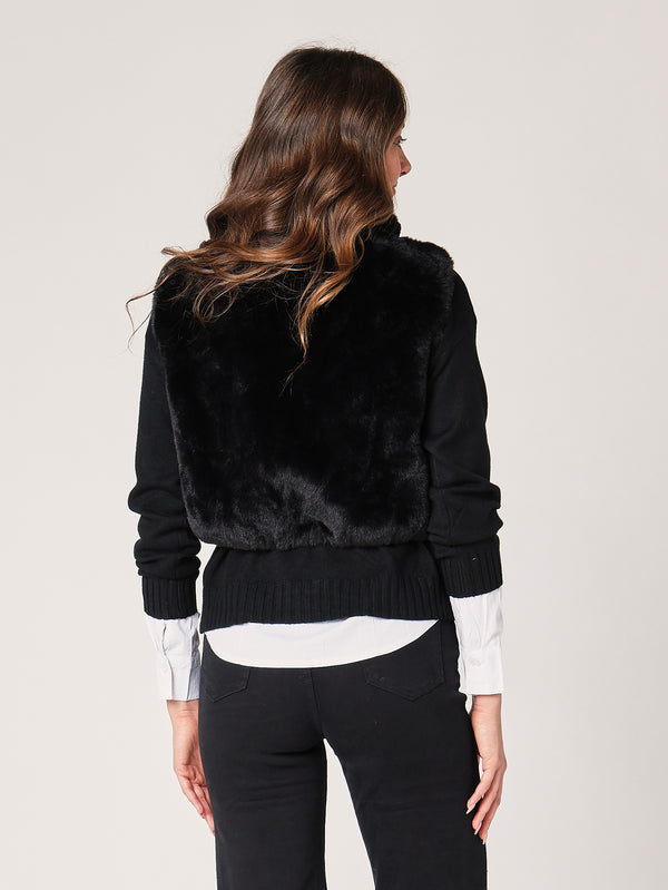 Gilet pelliccia corto