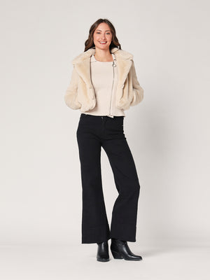 Giacca maglia con zip