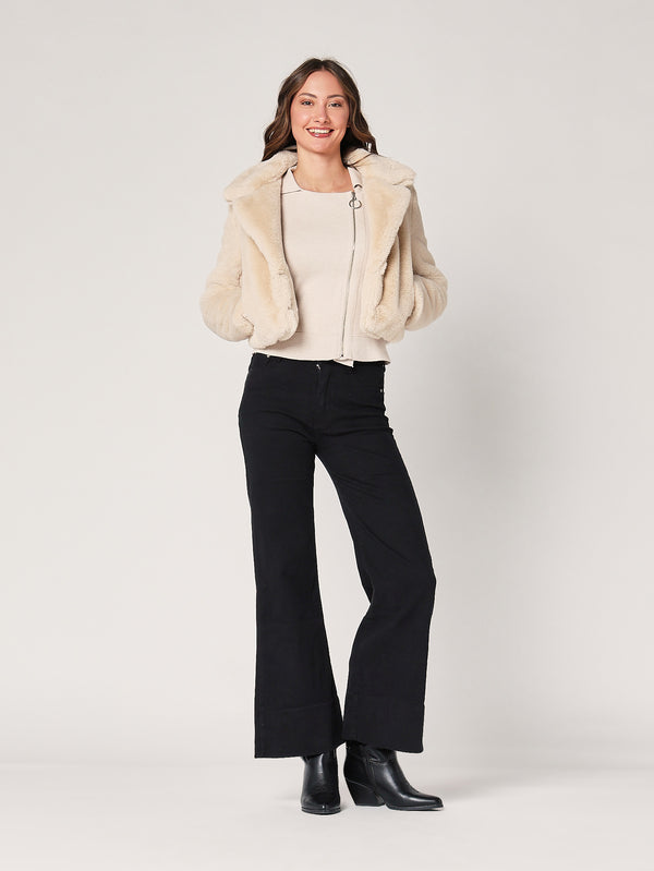 Giacca maglia con zip