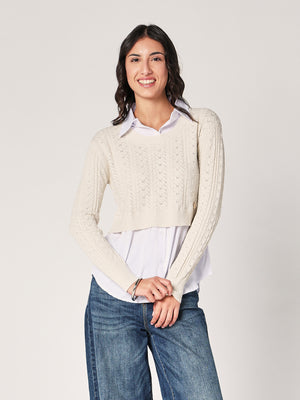 Maglia con camicia
