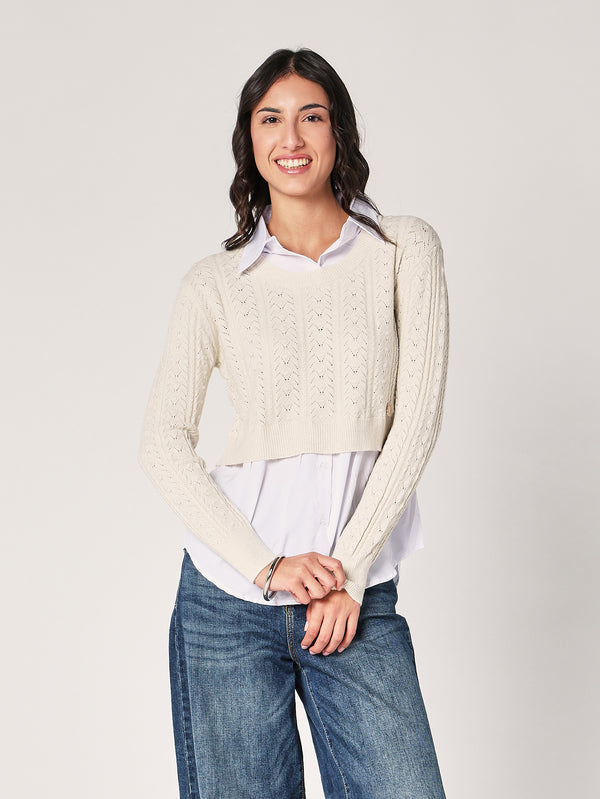 Maglia con camicia