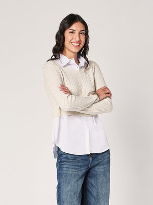 Maglia con camicia