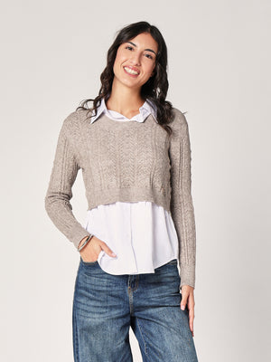 Maglia con camicia