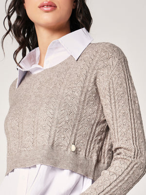 Maglia con camicia