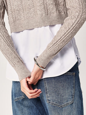 Maglia con camicia