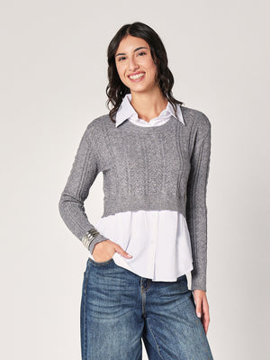 Maglia con camicia