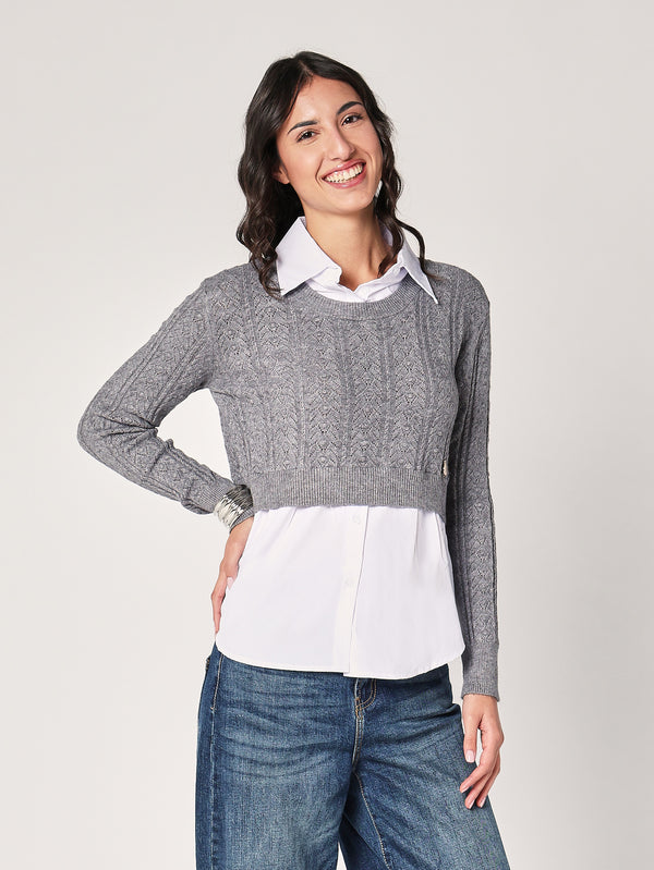 Maglia con camicia