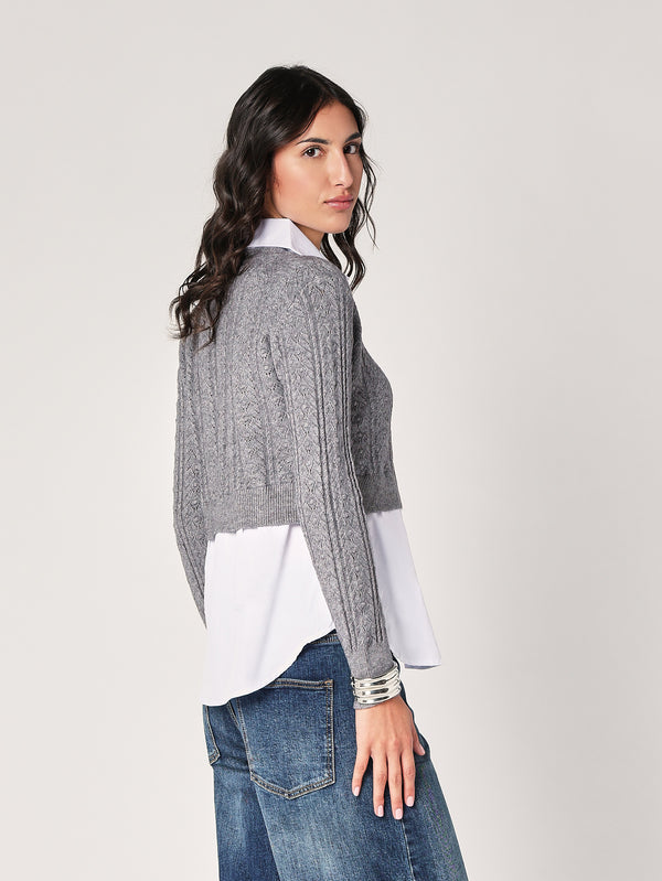 Maglia con camicia