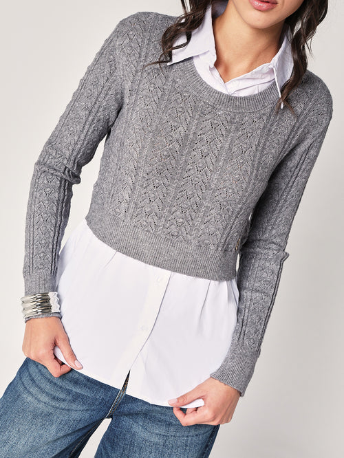 Maglia con camicia