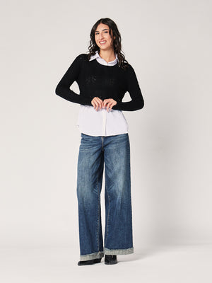 Maglia con camicia