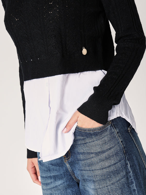 Maglia con camicia