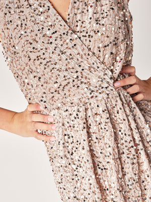 Abito velluto con paillettes