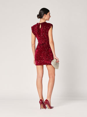 Abito velluto con paillettes