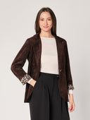 Giacca con fodera leopardata