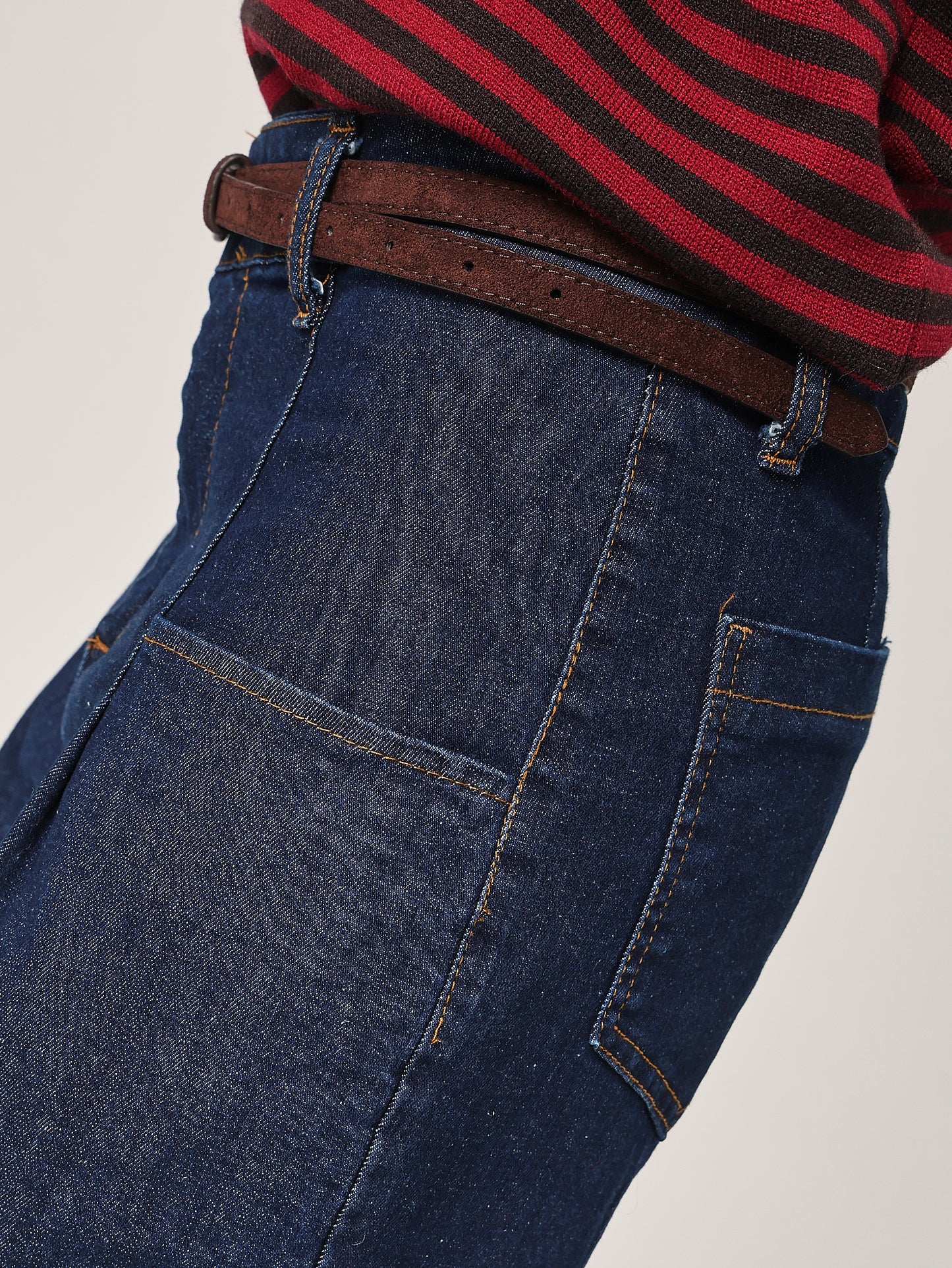 Pantalone jeans gamba larga