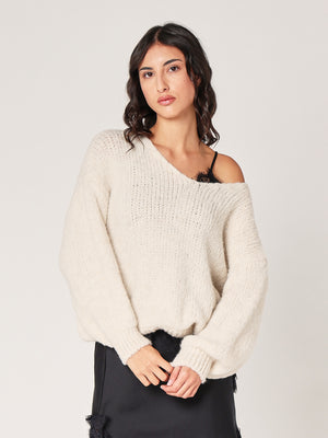 Maglione collo V
