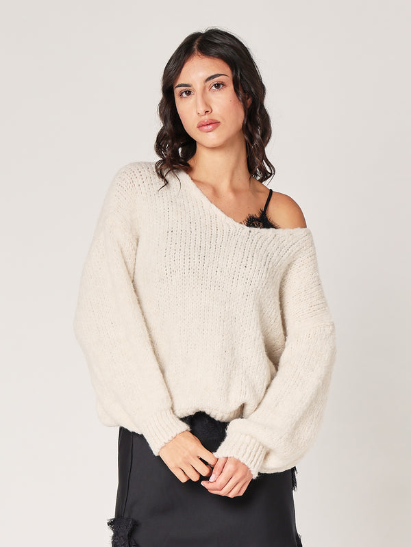 Maglione collo V