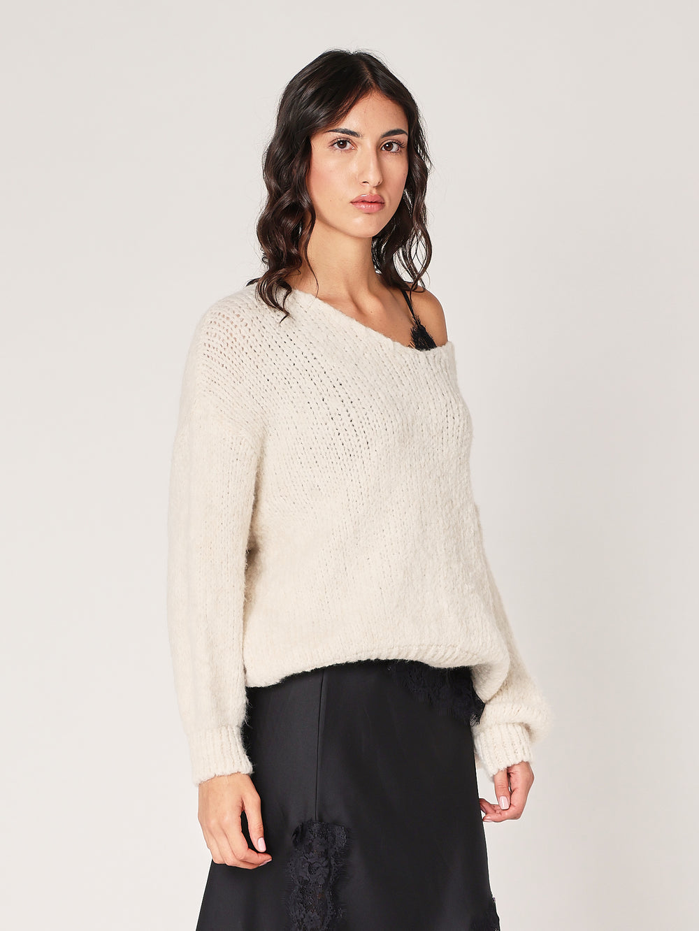 Maglione collo V