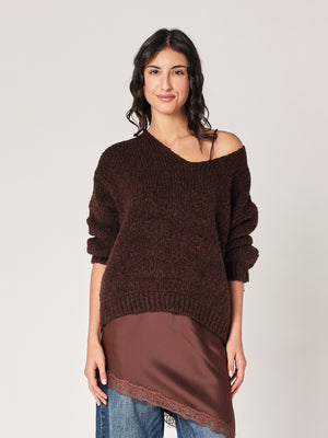 Maglione collo V
