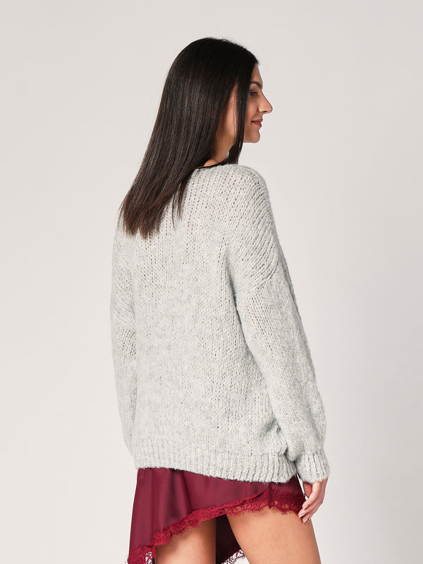 Maglione collo V