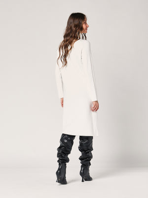 Maglia lunga con spacco davant