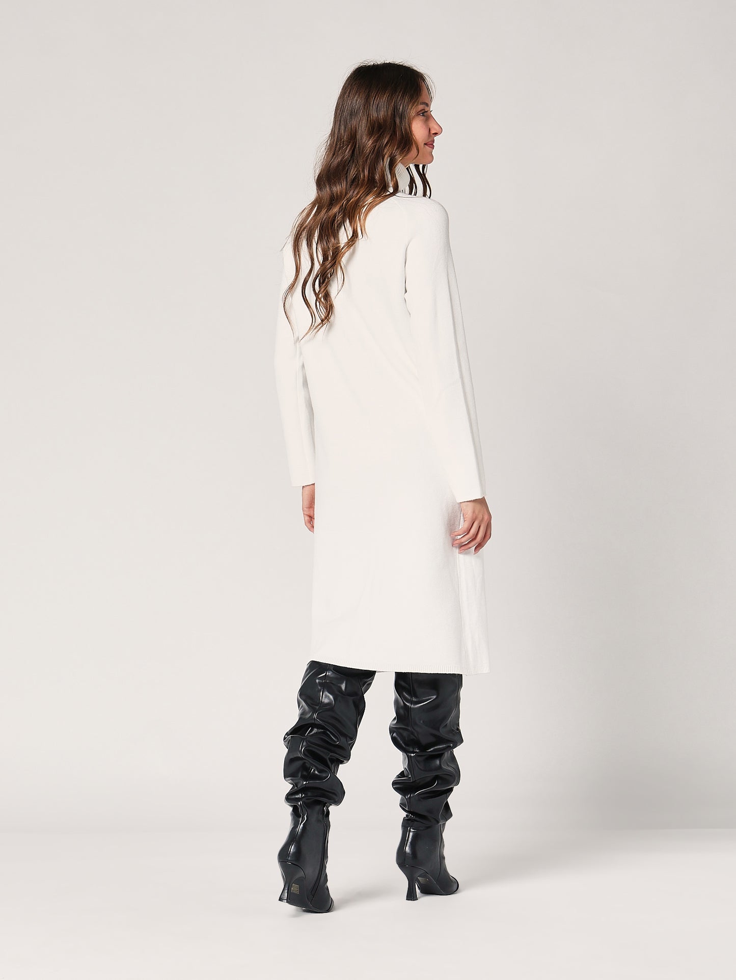 Maglia lunga con spacco davanti