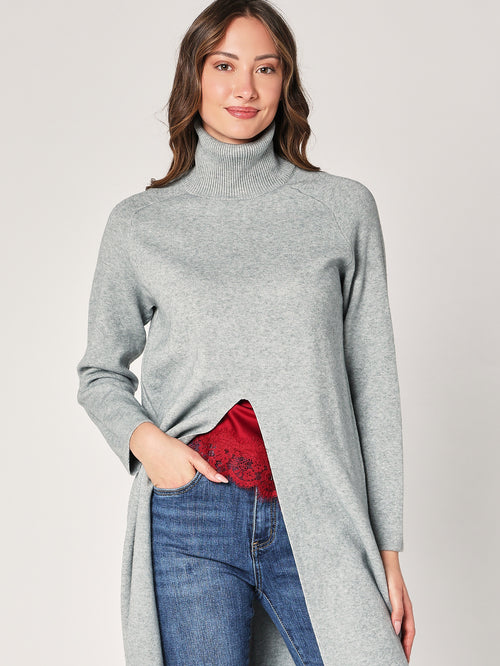 Maglia lunga con spacco