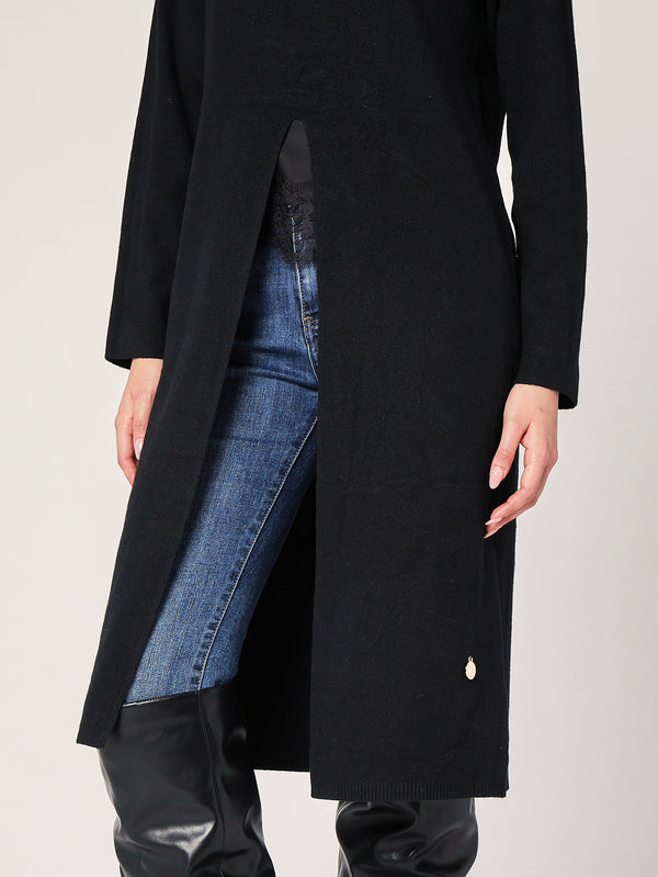 Maglia lunga con spacco