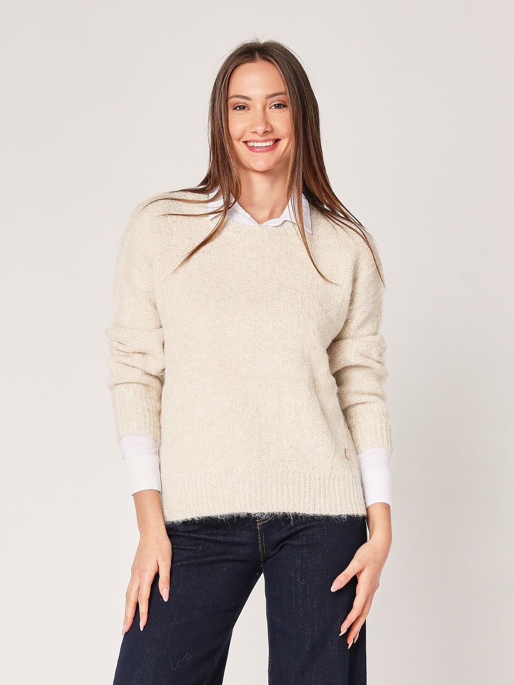 Maglia con paillettes