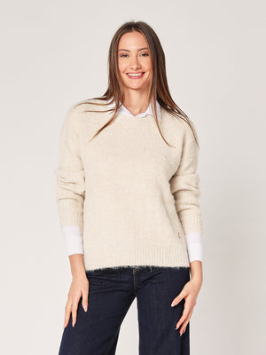 Maglia con paillettes
