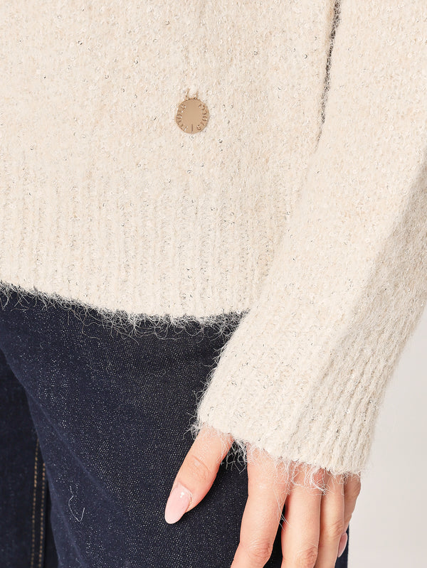 Maglia con paillettes