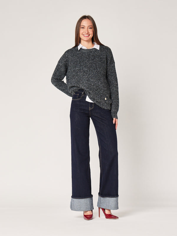 Maglia con paillettes