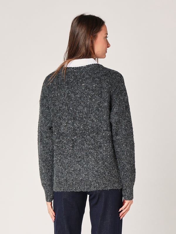 Maglia con paillettes
