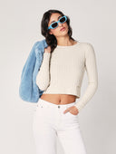 Maglia con trecce