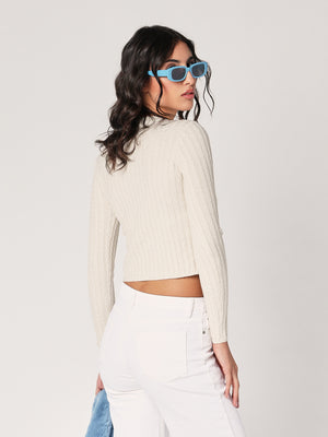 Maglia con trecce