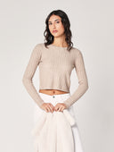 Maglia con trecce