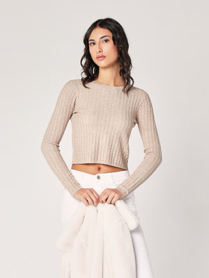 Maglia con trecce