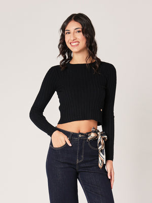 Maglia con trecce